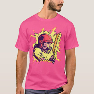 T-shirt Lecteur de cricket Logo de cricket