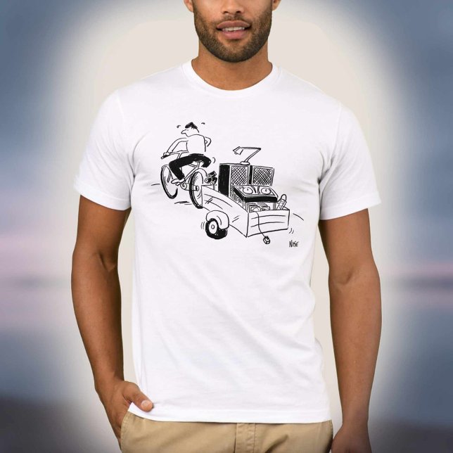 T-shirt Lecteur de disques de disco mobile de dessin animé (Créateur téléchargé)