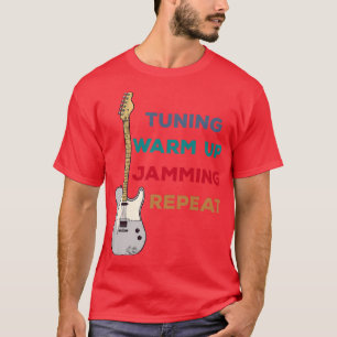 T-shirt Lecteur de guitare électrique Instrument de musiqu