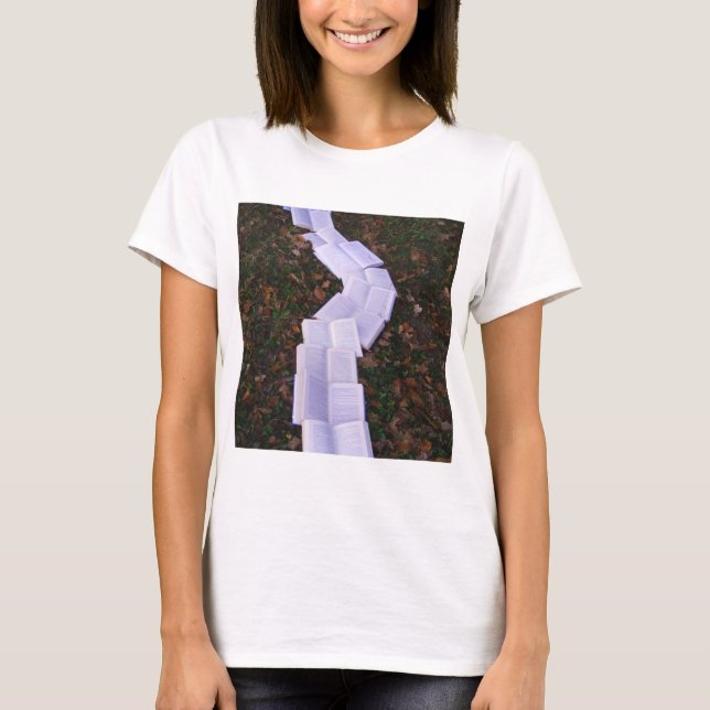 T-shirt Lecteur de lecture de chemin de livre (Devant)