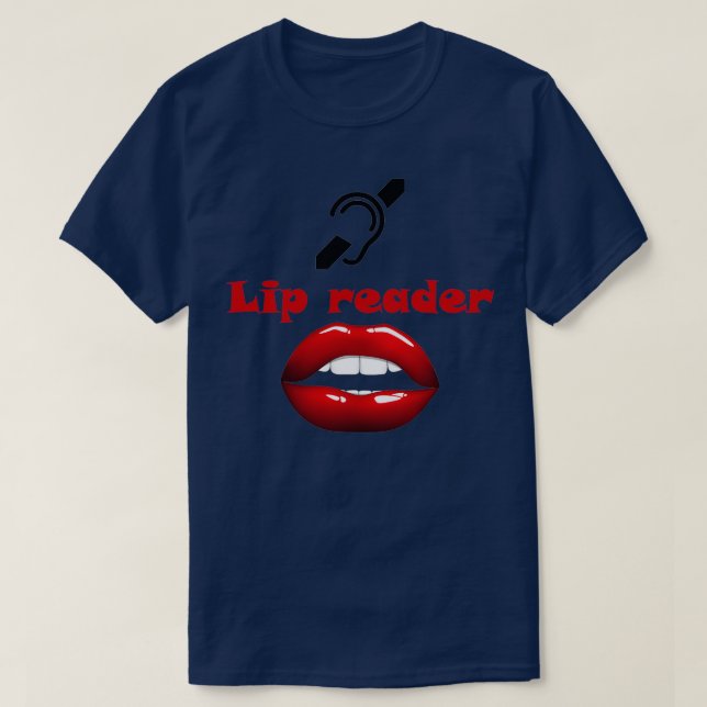 T-shirt Lecteur de lèvres Culture sourde (Design devant)