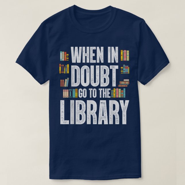 T-shirt Lecteur de livre cool Men Women Library Theme Book (Design devant)