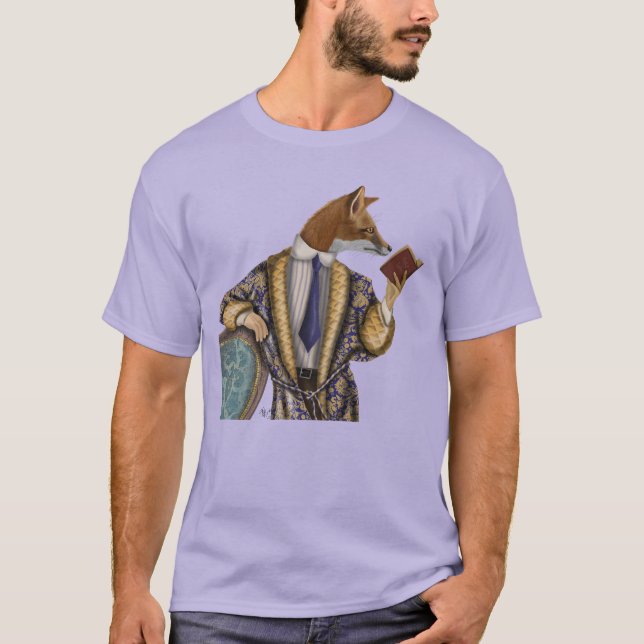 T-shirt Lecteur de livre Fox (Devant)