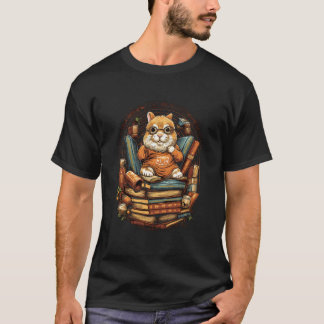 T-shirt Lecteur de livres de Hamster Lecteur de livres de