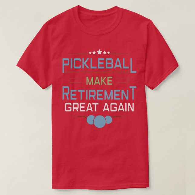 T-shirt Lecteur de Pickleball entraîneur Paddleball retrai (Design devant)