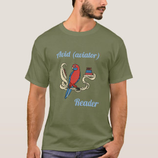 T-shirt lecteur de rosella cramoisi