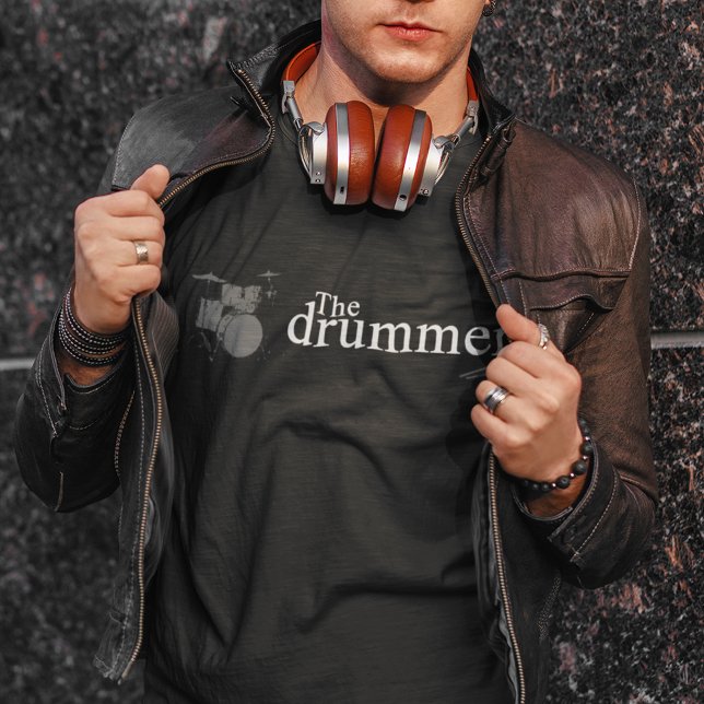 T-shirt Lecteur de tambour (cool tee for the drummer of the band)