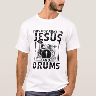 T-shirt Lecteur de tambours   Christian Jesus Band Drummer