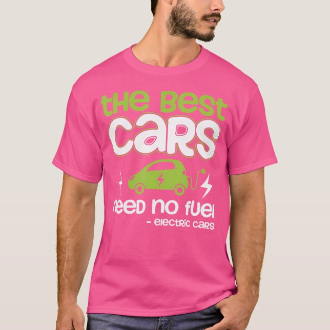 T-shirt Lecteur de voiture électrique Mobilité Fière Plug- (Devant)