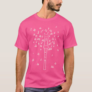 T-shirt Lecteur flûte de musique enregistreuse