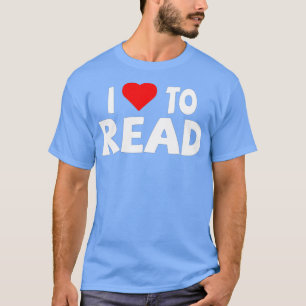 T-shirt Lecteur J'Aime Lire La Lecture Coeur