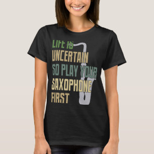 T-shirt Lecteur Saxophone Style rétro