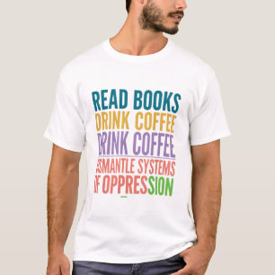 T-shirt Lectrice féministe activiste Lit des livres Boit d