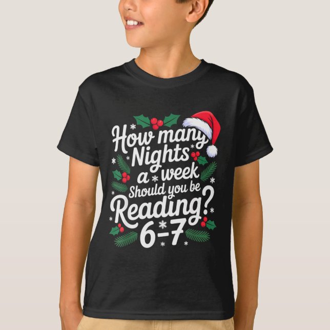 T-shirt Lecture 67 Meme Englieacher Drôle 67 Noël  (Devant)