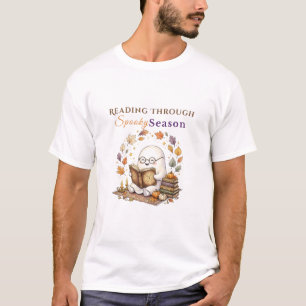 T-shirt Lecture à travers la saison effrayante   Lecture f