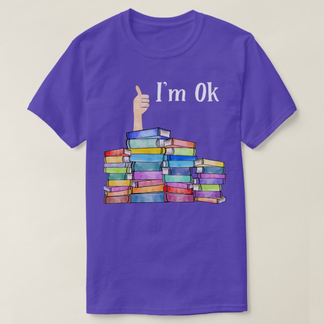 T-shirt Lecture Amateurs de livre Im Ok National Book Love (Design devant)