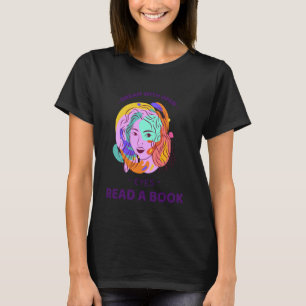 T-shirt Lecture artistique colorée et imagination pour la 