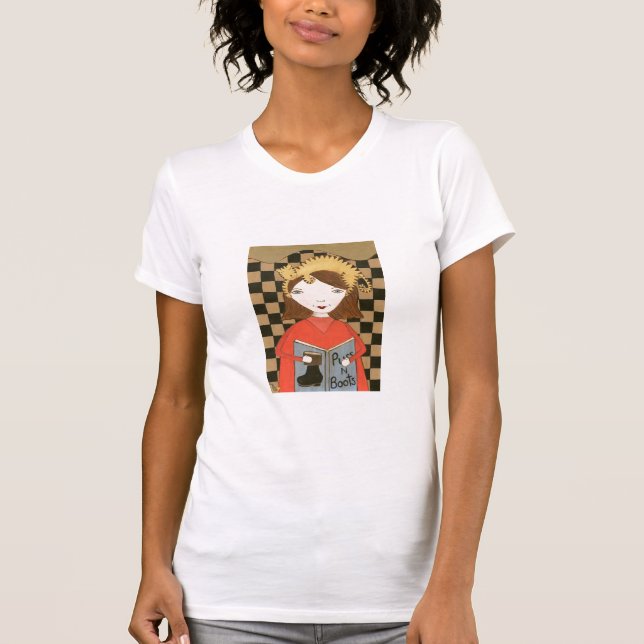 T-shirt Lecture avec Kitty (Devant)