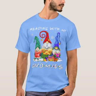 T-shirt Lecture avec mes Gnomies Amoureux de Livres Amoure