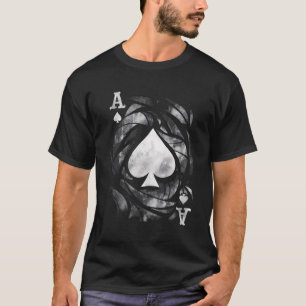 T-shirt Lecture de cartes Ace Spades Jouer