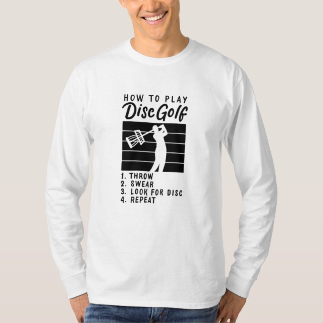T-shirt Lecture de Disk Golf (Devant)