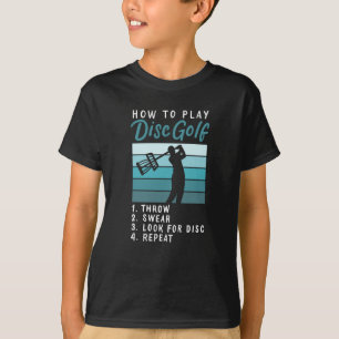 T-shirt Lecture De Disk Golf