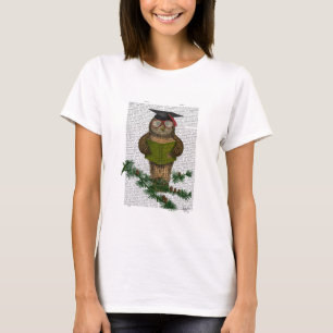 T-shirt Lecture de hibou sur la branche