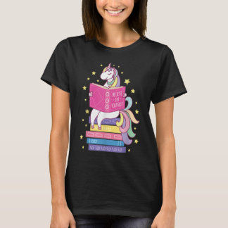 T-shirt Lecture de la bibliothèque Unicorn Lire des livres