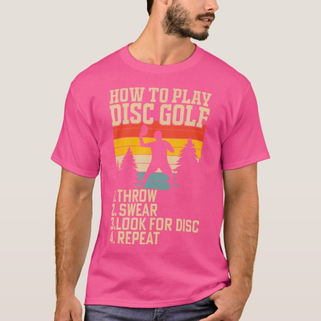 T-shirt Lecture de la lecture du disque de golf lancer ou  (Devant)