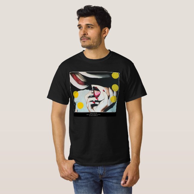 T-shirt "Lecture de la volonté" Peinture sur une (Devant entier)