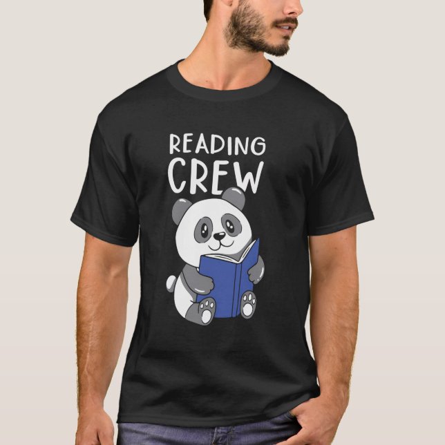 T-shirt Lecture de l'équipage Lecteurs Lire Lecture Lectur (Devant)