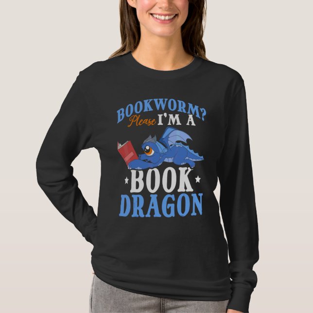 T-shirt Lecture de livre Imaginaire Créature Cute Livre Dr (Devant)