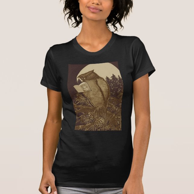 T-shirt Lecture de Owl par Moonlight (Devant)
