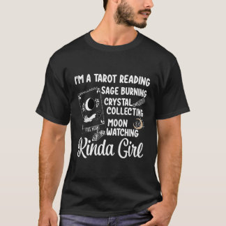 T-shirt Lecture de Tarot Phases Lune Sage Cristal Brûler M