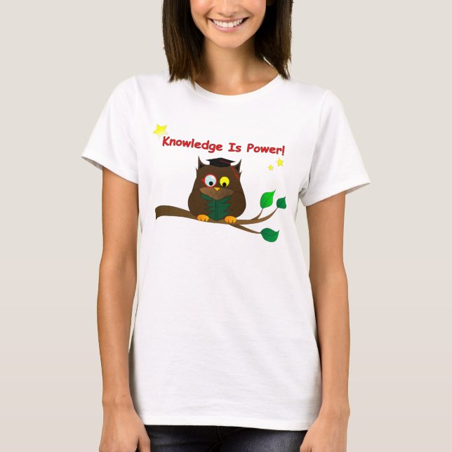 T-shirt Lecture de Wise Owl (Devant)