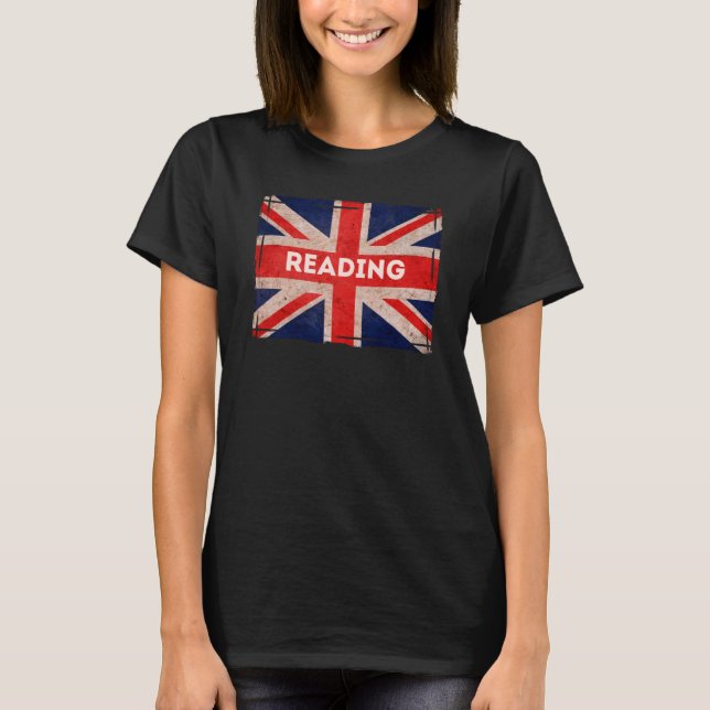 T-shirt Lecture Drapeau Berkshire Ville Born Bred (Devant)