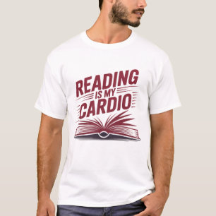 T-shirt Lecture drôle est mon cardio bibliophile rat de bi