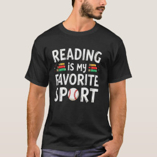 T-shirt Lecture drôle est mon sport préféré Tennis et livr