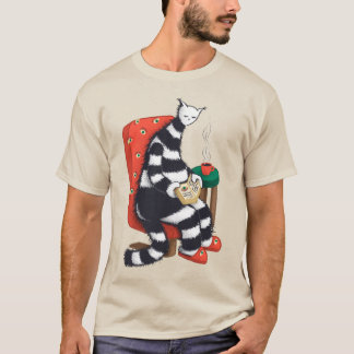 T-shirt Lecture du livre de chat Lover