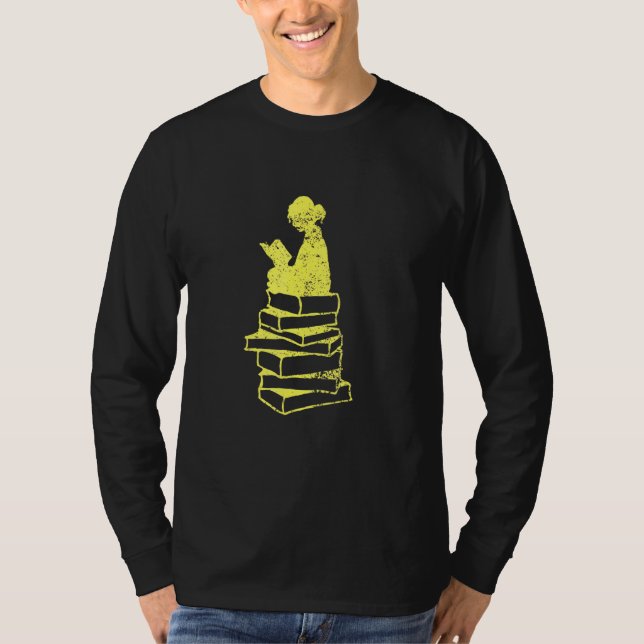 T-shirt Lecture du livre Nerd (Devant)