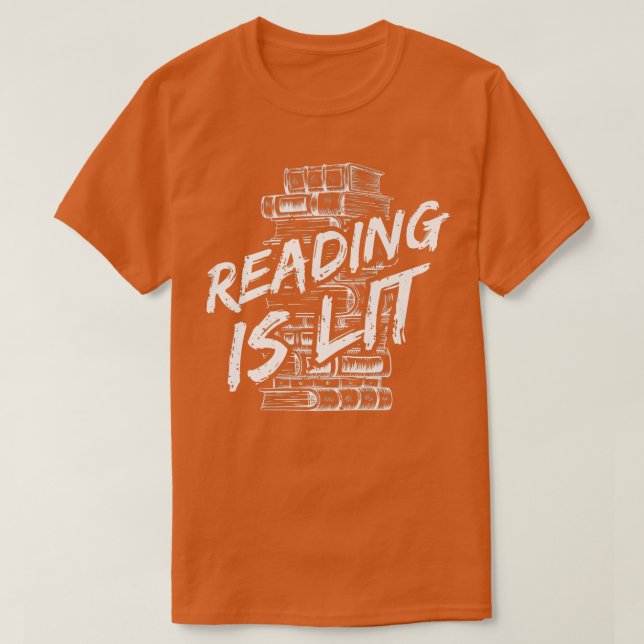 T-shirt Lecture est Lit Livre Lit Lover Lading Enseignant (Design devant)