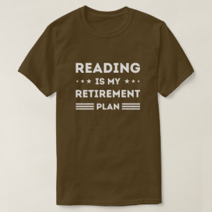 T-shirt Lecture Est Mon Régime De Retraite Lecture Lover