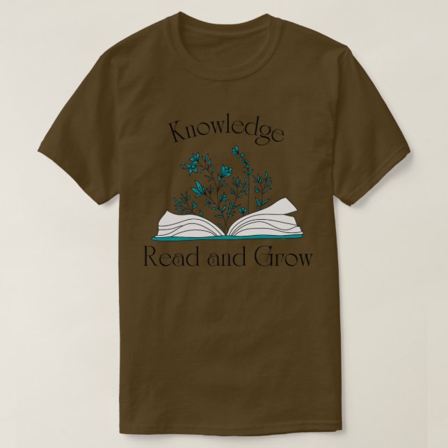 T-shirt Lecture et croissance des connaissances (Design devant)