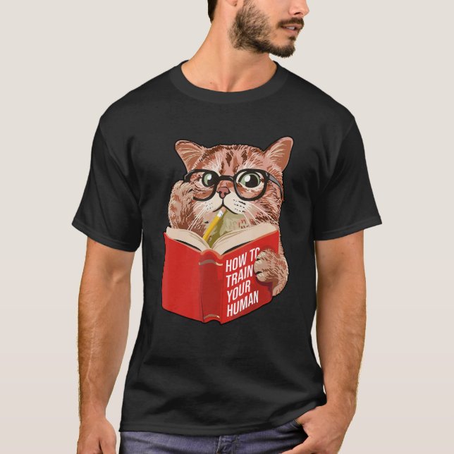T-shirt Lecture Graphique Chat  Propriétaire de Chat Anima (Devant)