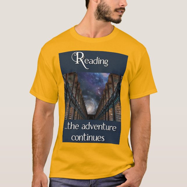 T-shirt Lecture, l'aventure continue (Devant)