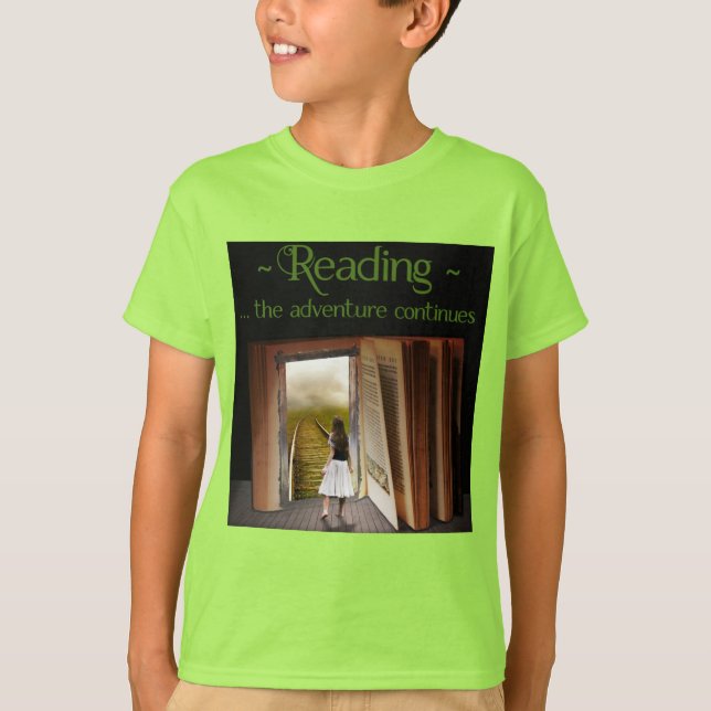 T-shirt Lecture, l'aventure continue (Devant)