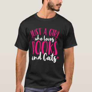 T-shirt Lecture Livre Chat Juste Une Fille Qui Aime Les Li