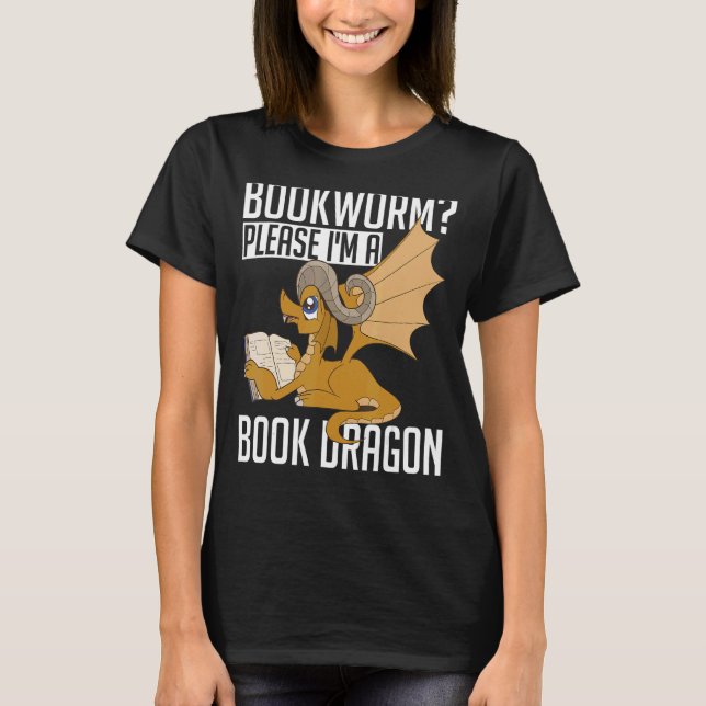 T-shirt Lecture Livre Nerd Bookworm S'il vous plaît Je sui (Devant)