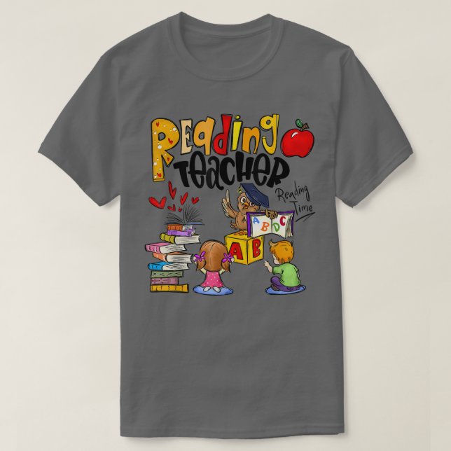 T-shirt Lecture Livre Professeur Lover Drôle Enseignant Re (Design devant)