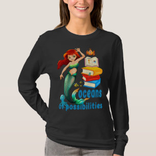 T-shirt Lecture Livres 2022 Mermaid Océans Des Possibilité